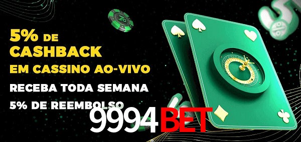 Promoções do cassino ao Vivo 9994BET
